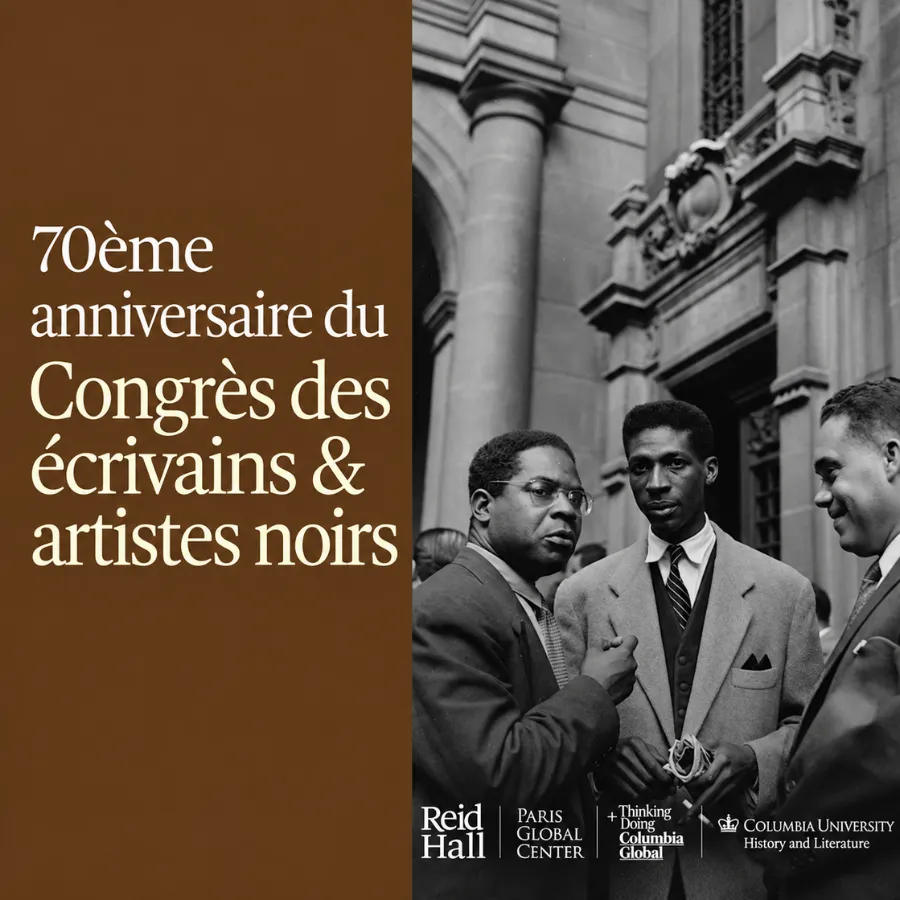 Visuel du 70e anniversaire du Congrès des écrivains et artistes noirs — à remplacer.